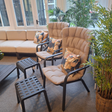 Folio Relaxer Chair with Cushion and Stool