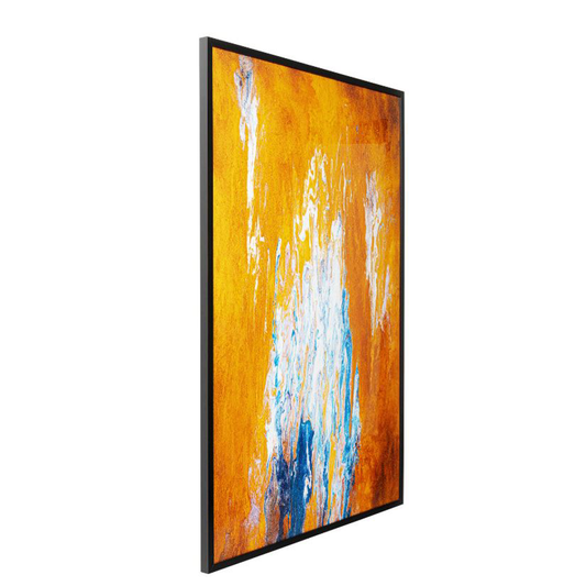 Artistas Orange Framed Picture