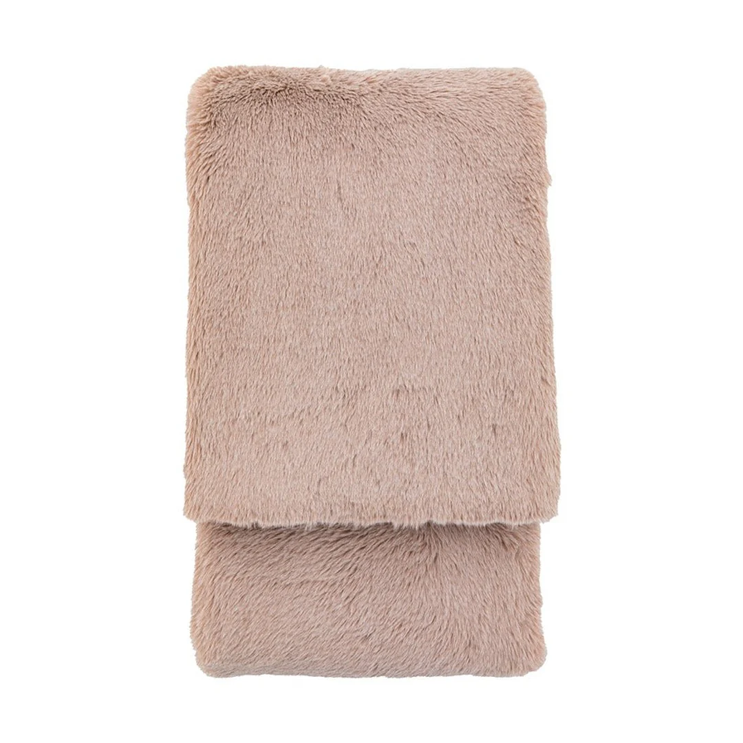Gallery Direct Juniper Faux Fur Throw | Mauve