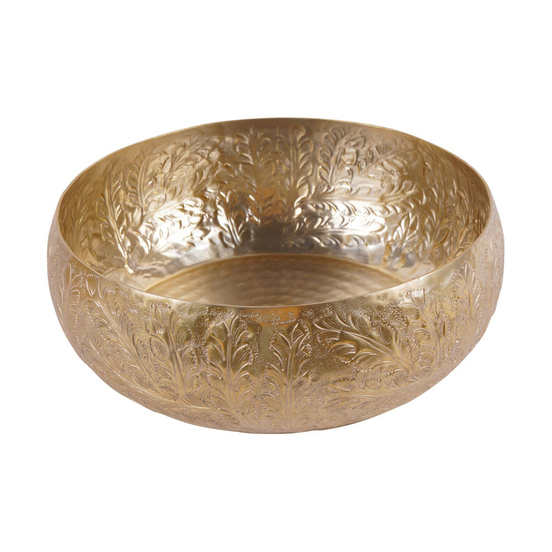 Gold Botanical Large Bowl