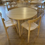 Ercol LUCA Small Round Dining Table and 4 LARA Dining Chairs