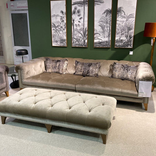 Alexander & James Luisa 4 Seater Sofa and Footstool