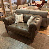 Alexander and James LUISA 4 Seater Sofa and Leather Snuggler
