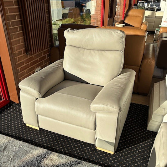 MARIA Leather 3 Seater Power Sofa and Power Chair