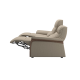 Stressless MARY 3 Seater Leather & Wood Power Sofa