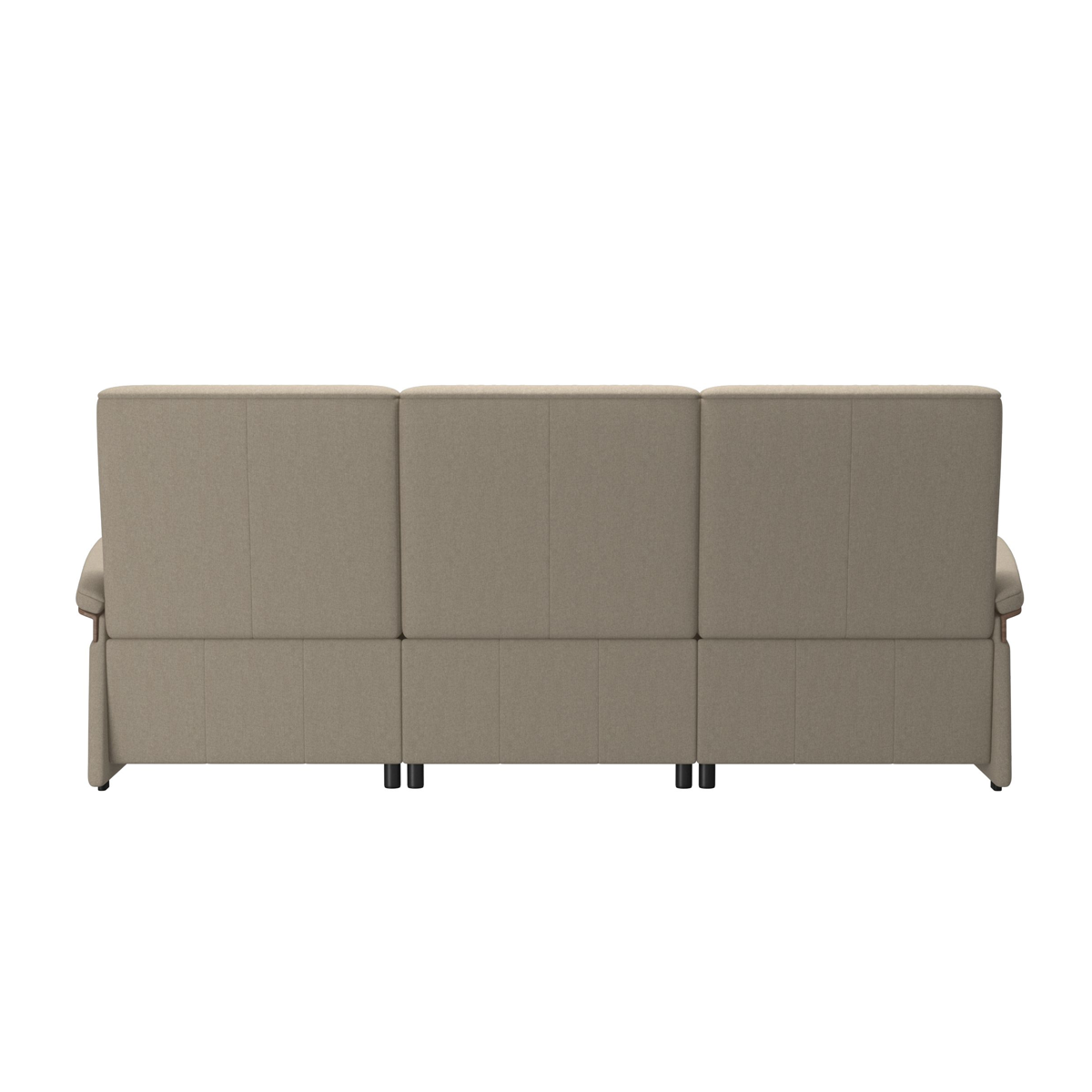 Stressless MARY 3 Seater Leather & Wood Power Sofa