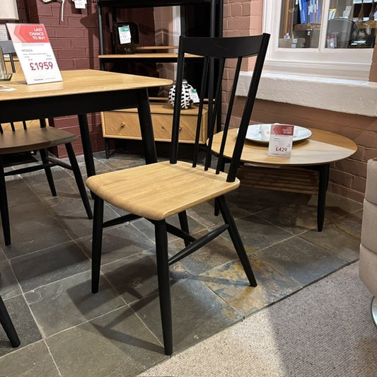 Ercol Monza Small Extending Dining Table and 4 Chairs