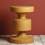 Mustard Metal 'Forms' Side Table