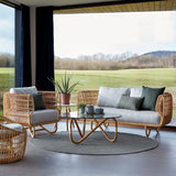 Cane-line NEST Lounge Chair & 2 Seater Sofa Set