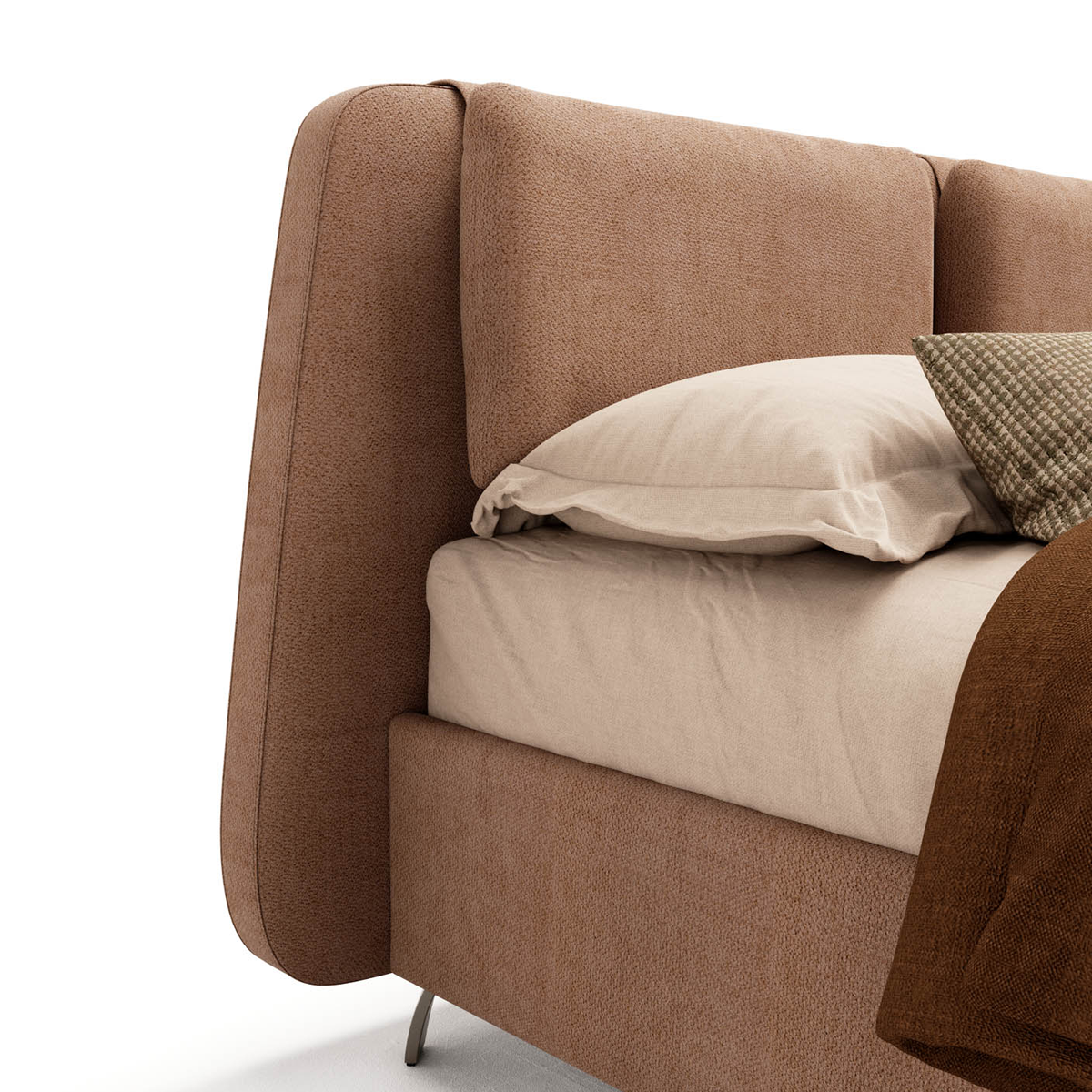 Novaluna SPRING Super King Storage Bedframe with Back Cushions