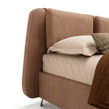 Novaluna SPRING Super King Storage Bedframe with Back Cushions