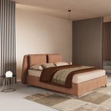 Novaluna SPRING Super King Storage Bedframe with Back Cushions
