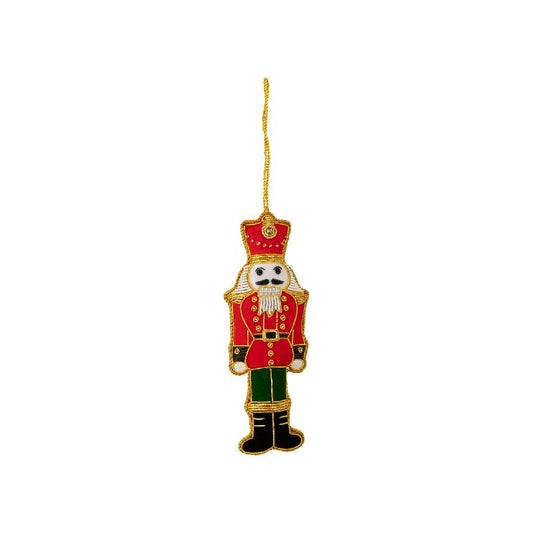 Nutcracker Embroidered Tree Decoration