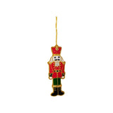 Nutcracker Embroidered Tree Decoration