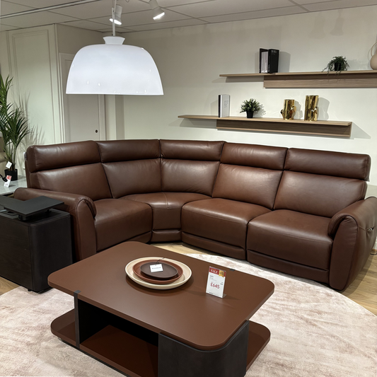 Natuzzi Editions NUVIA Power Corner Sofa Group inc. cabinet