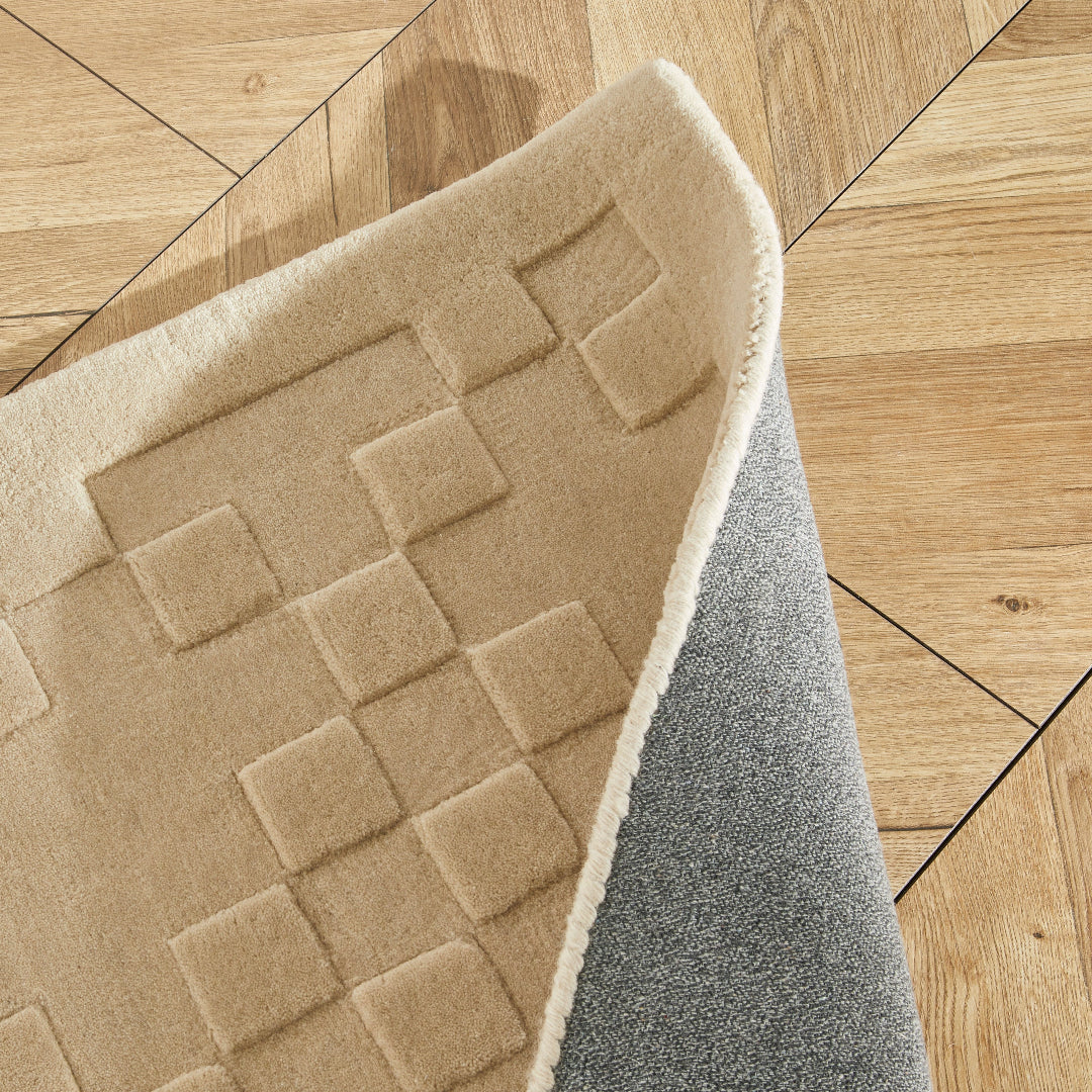 Concept Looms | Priory Square Rug | Beige