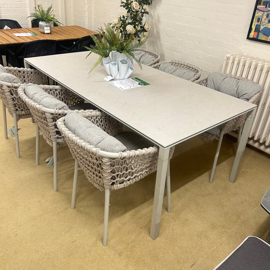 Cane Line Pure Table & 6 Chairs