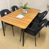 Cane-line Core Garden Dining Table and 4 Breeze Chairs