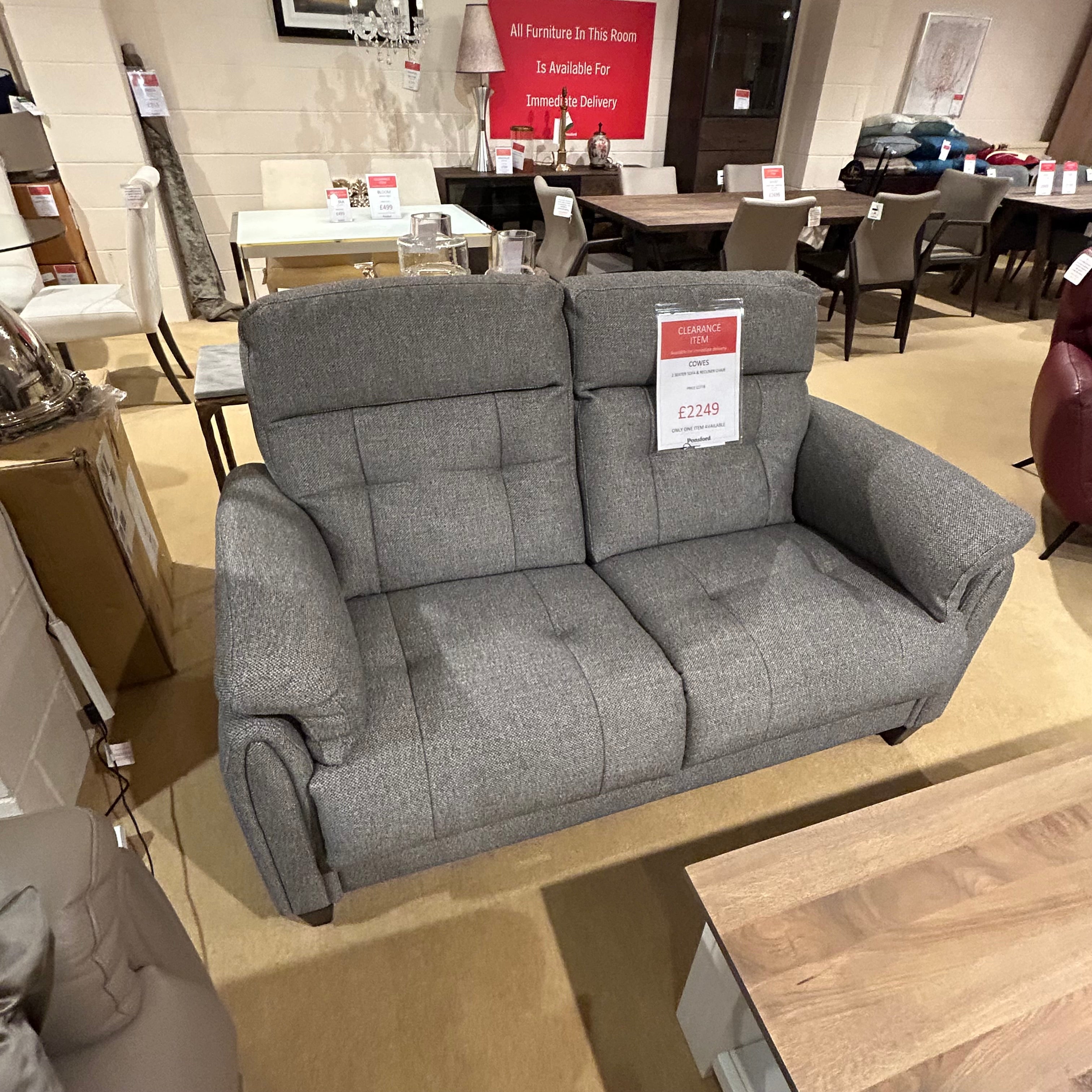 Cowes 2 Seater Sofa & Recliner Chair