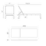 IN-STOCK | Nardi Plano Sunbed and Net Table