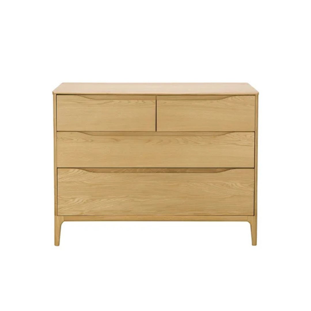 Ercol RIMINI 4 Drawer Low Wide Chest