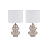 Mocha Safio Lamp Set of 2