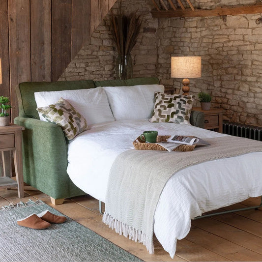 IN STOCK | Alstons Reuben 2 Seater Sofa Bed | Green