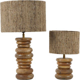 Stacked Wooden Table Lamp