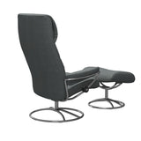 Stressless London Fabric Chair with Footstool & Headrest