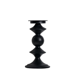 Black Pillar Small Candle Holder