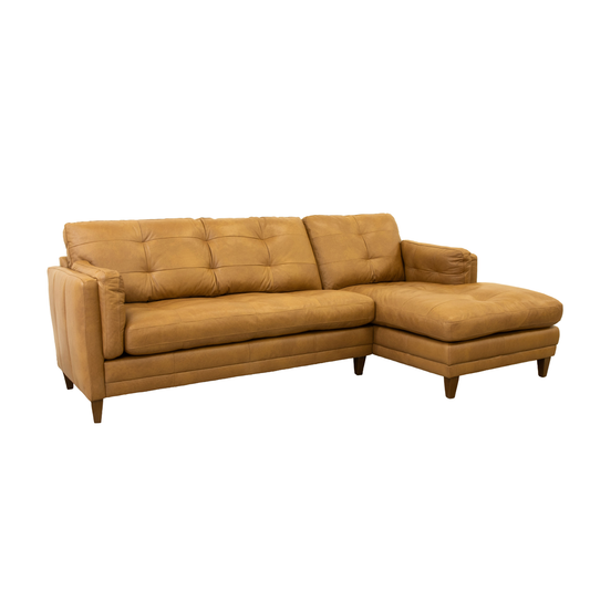 La Prima TERESA Leather Chaise Sofa