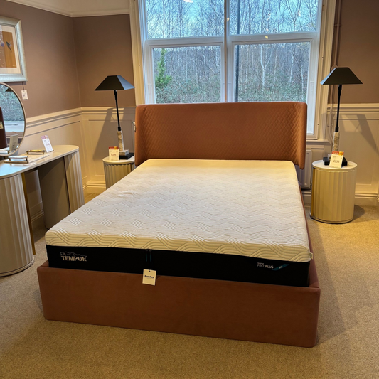 Tempur King Size Highgate Ottoman Bed with Pro Plus Mattress Bundle