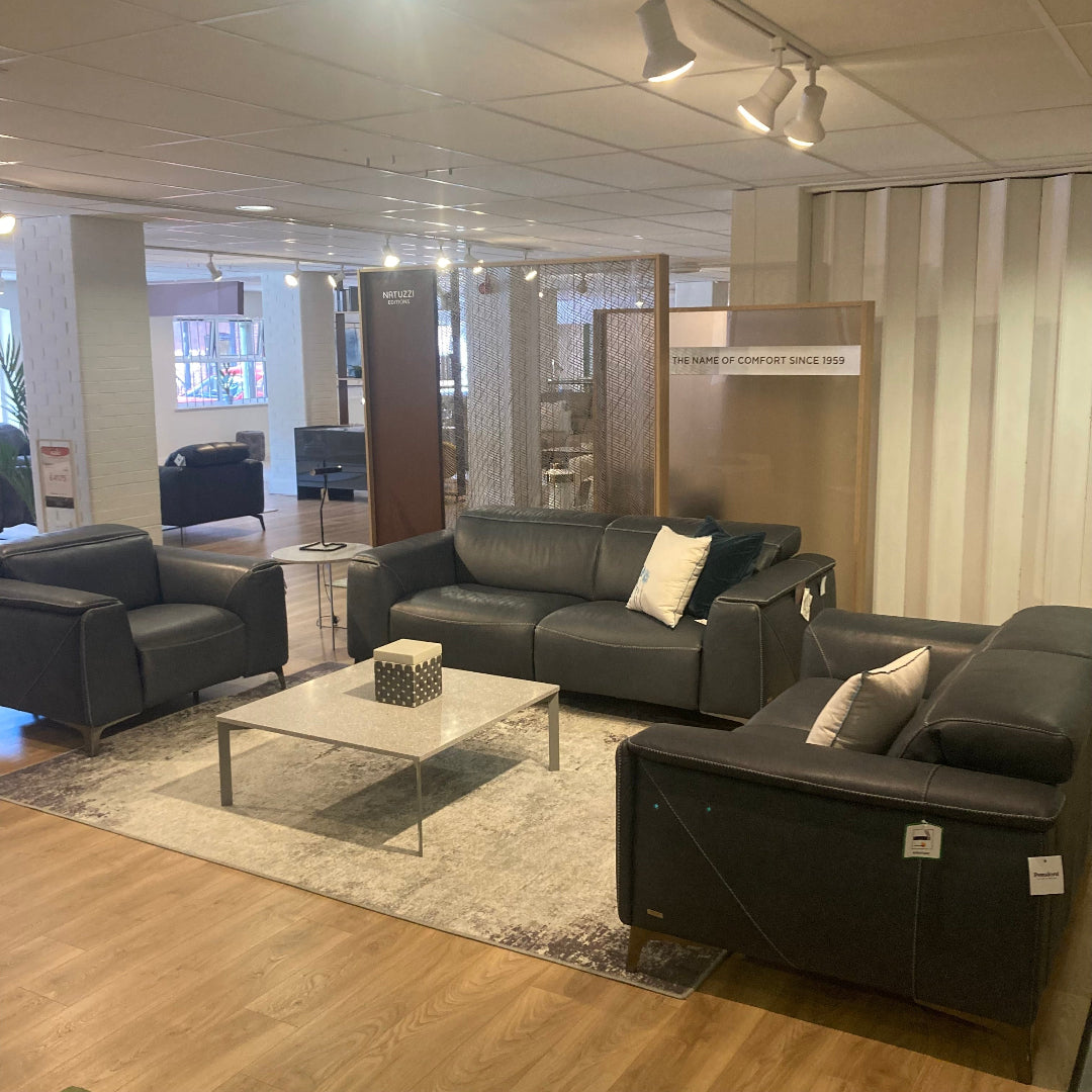 SPECIAL OFFER | Natuzzi Editions TRIONFO 3 Seater Leather Power Sofa and Power Armchair