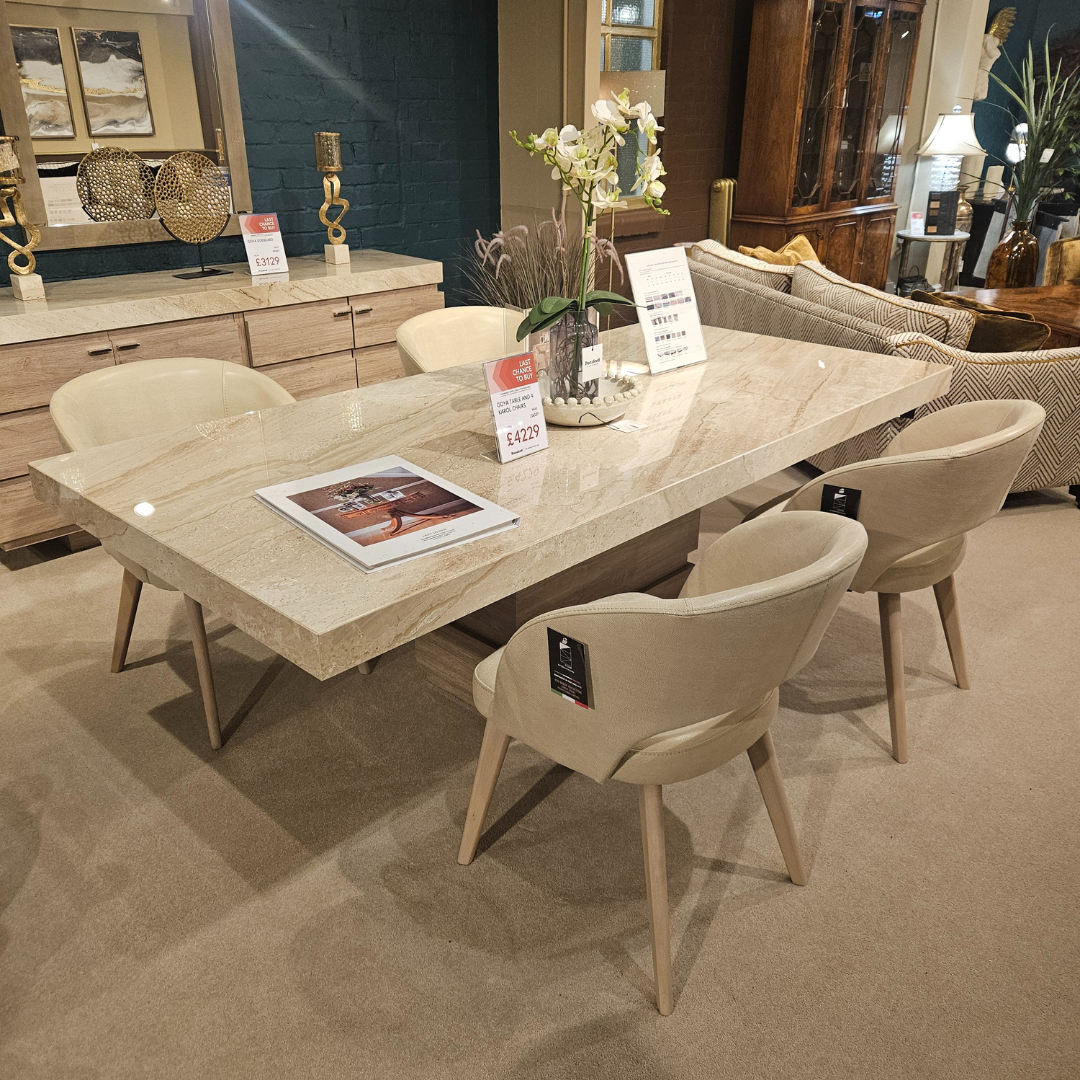 Goya Table and 4 Karol Chairs