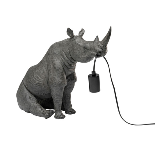 Sitting Rhino Lamp