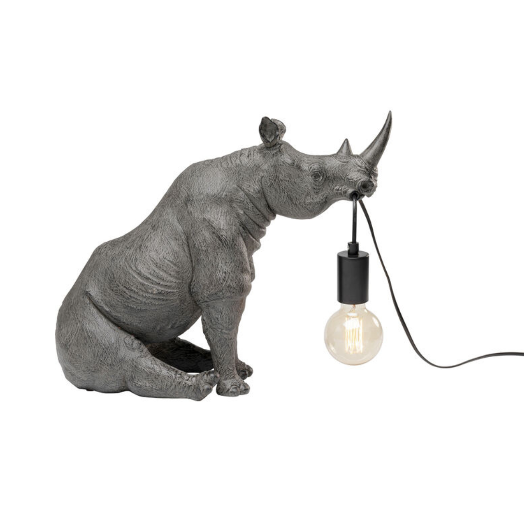 Sitting Rhino Lamp