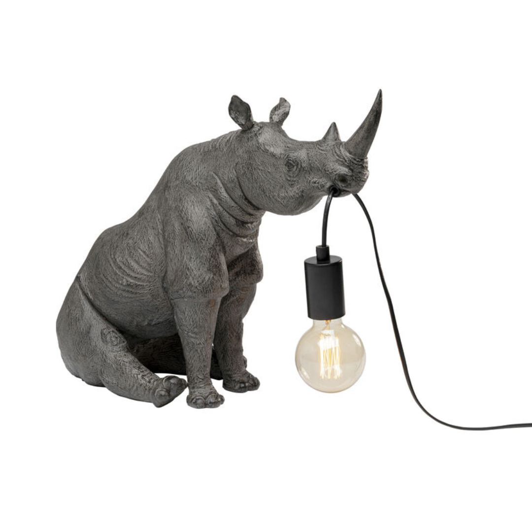 Sitting Rhino Lamp