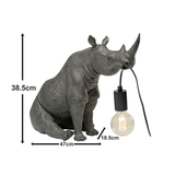 Sitting Rhino Lamp