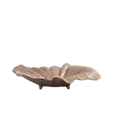 Losh Brown Gold Wavy Leaf Bowl