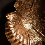 Losh Brown Gold Wavy Leaf Bowl