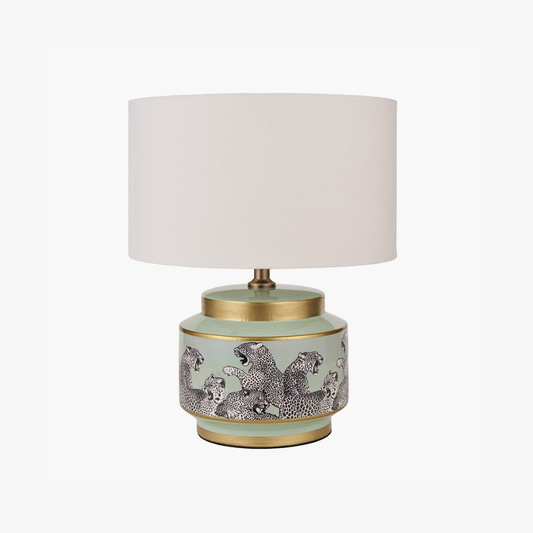 Saskia Sage Cheetah Table Lamp