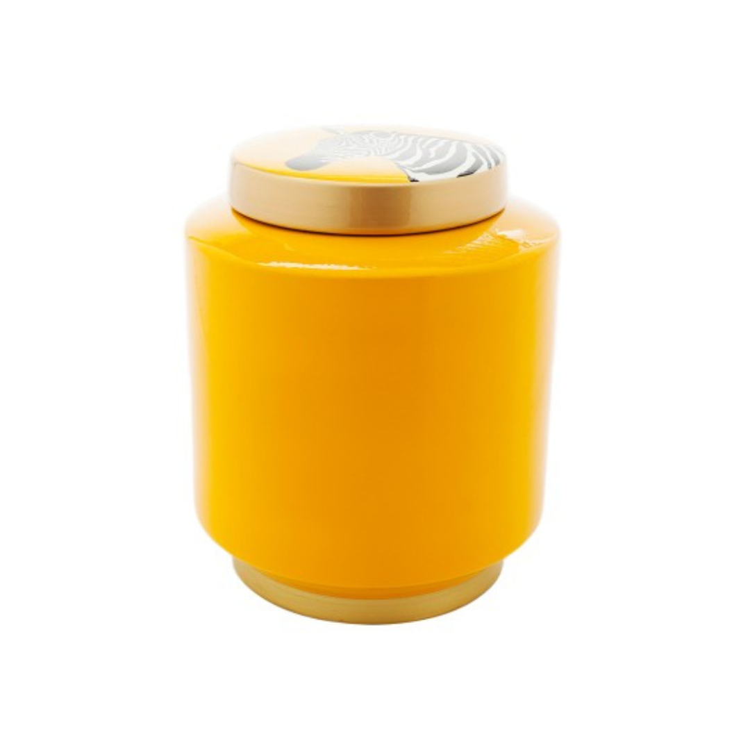 Yellow Zebra Jar