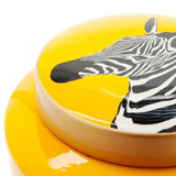 Yellow Zebra Jar