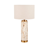 Carrara Natural Stone Effect Table Lamp