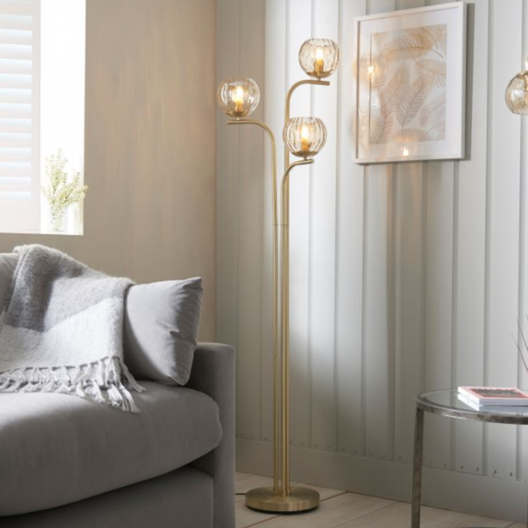 Gallery Direct Dimple Trio Floor Lamp