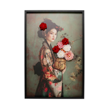 Kimono Girl Canvas Picture