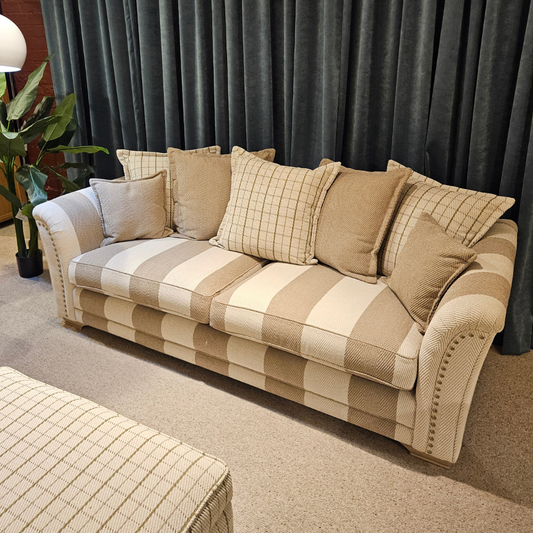Alstons EVESHAM Grand Pillow Back Sofa & Footstool