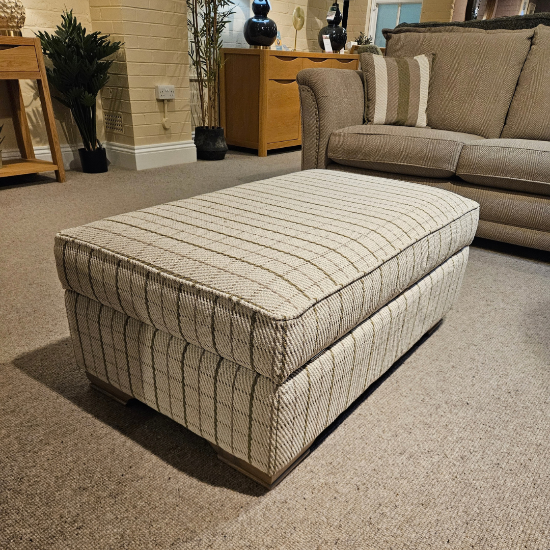 Alstons EVESHAM Grand Pillow Back Sofa & Footstool