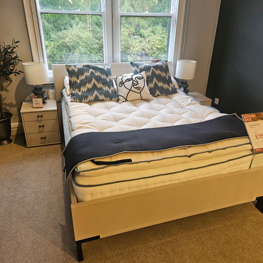Wiemann Monaco 140cm Bedframe & Headboard | Pebble Grey