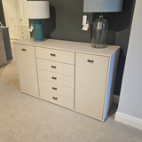 Wiemann MONACO 5 Drawer Combi Dresser | Champagne Glass
